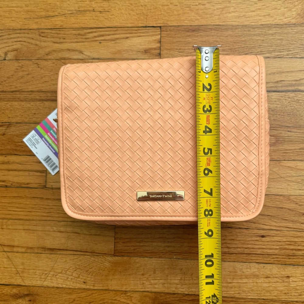 Peach Woven Cosmetic Travel Case - Picture 11 of 12